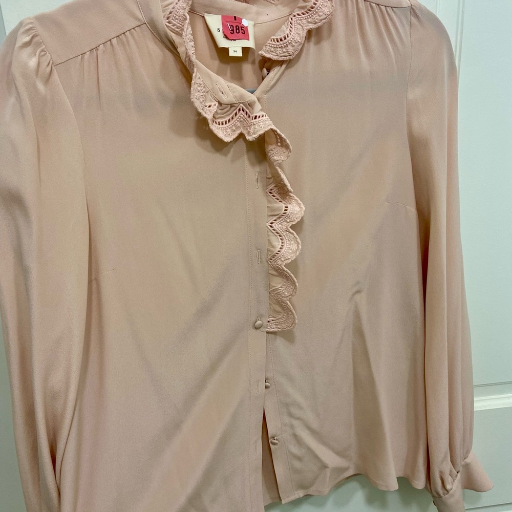 Sezane Women's light Pink Chlo Blouse